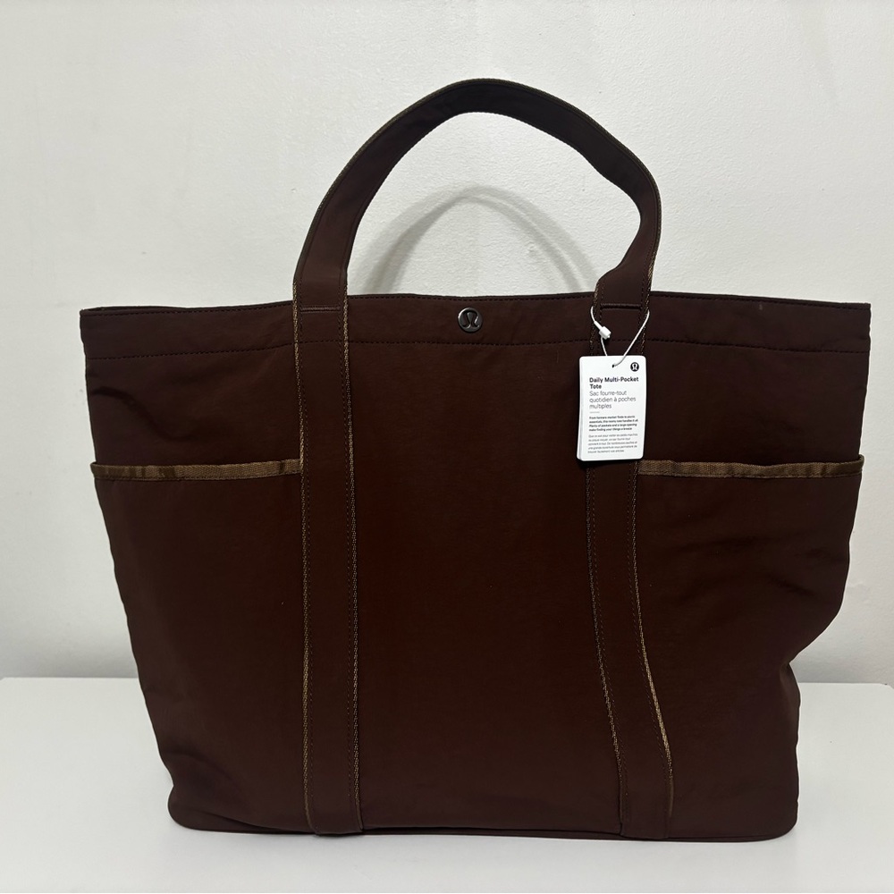 Lululemon Athletica Dark Brown Tote Bag